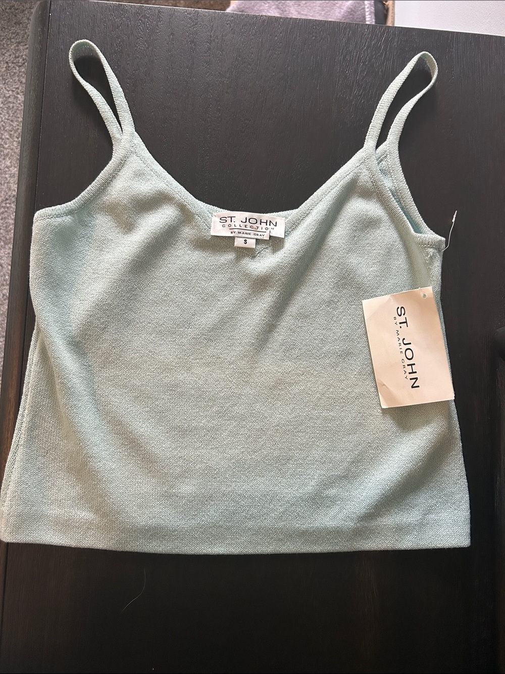 St. John Mint Green Knit Camisole